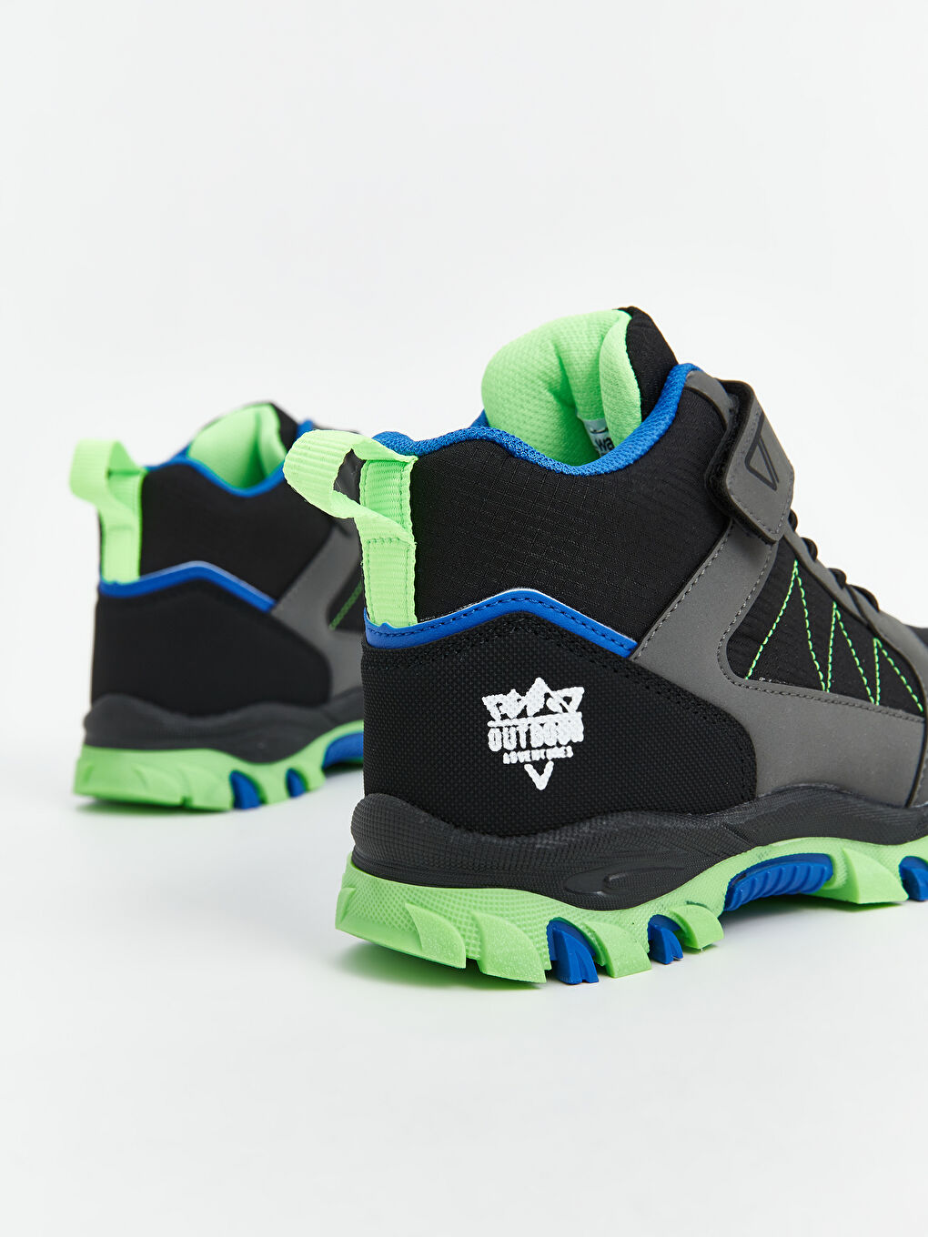 Gri Bağcık ve Cırt Cırtlı Erkek Çocuk Trekking Bot-4