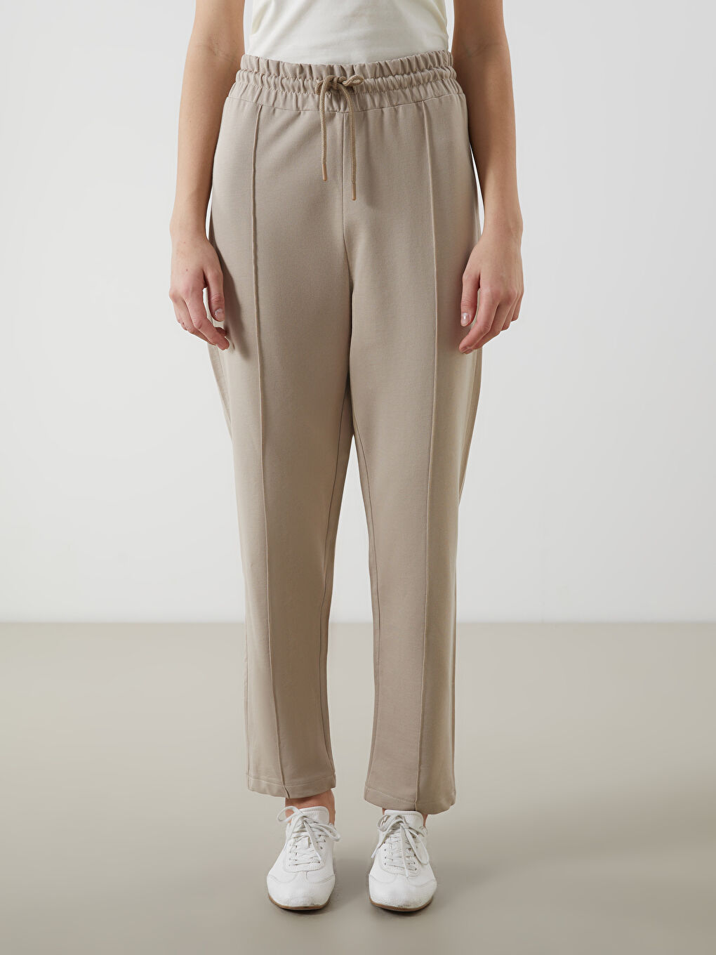 Women's Elastic Waist Sweatpants -S5LM36Z8-GHR