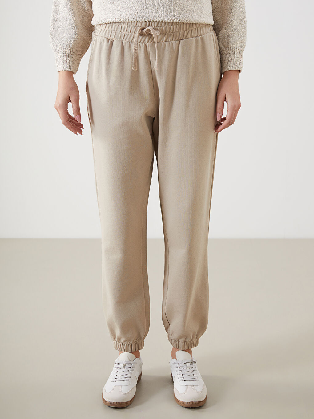 Elastic Waist Women's Jogger Sweatpants -S5LM37Z8-GHR