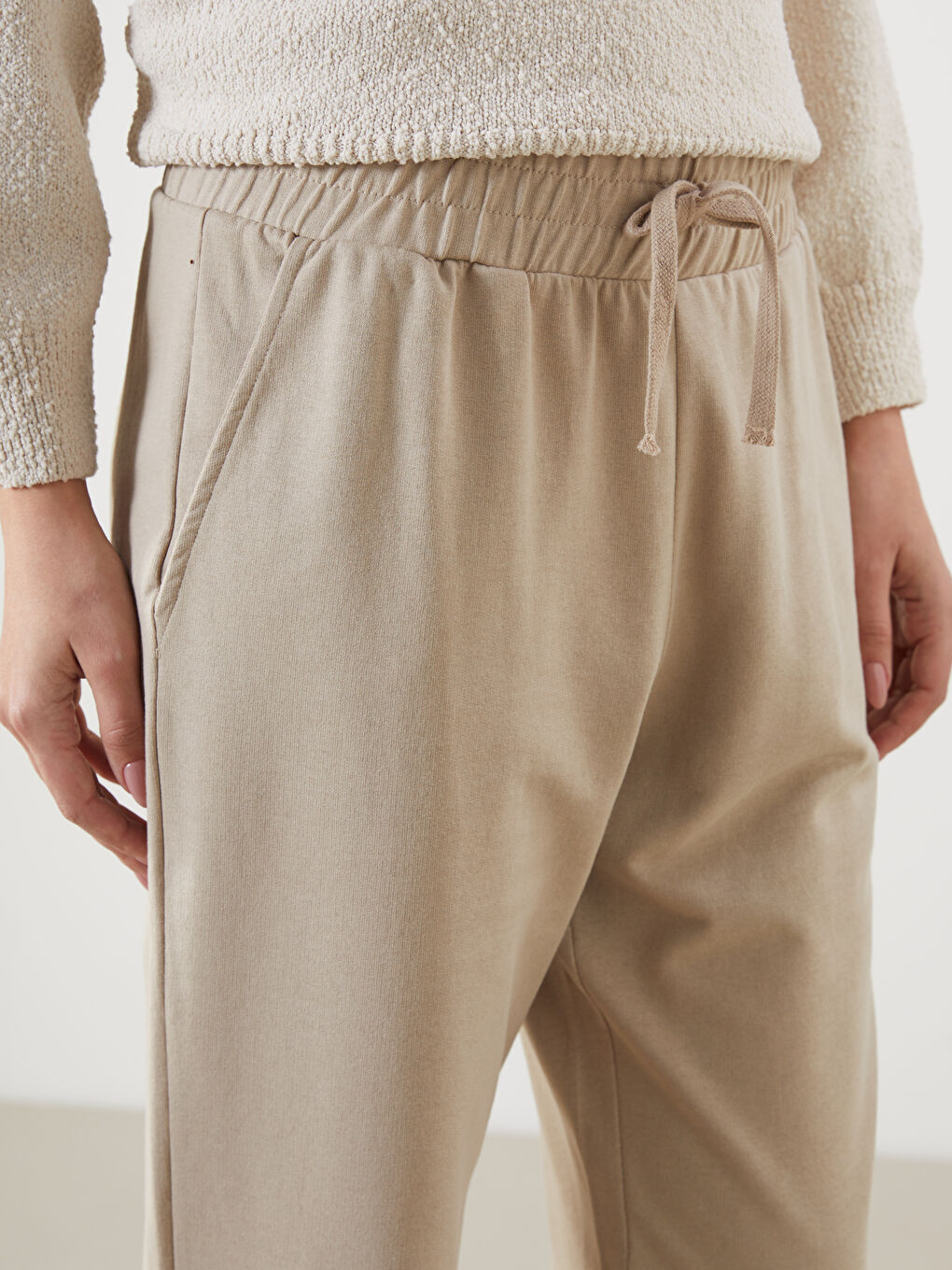 Elastic Waist Women's Jogger Sweatpants -S5LM37Z8-GHR