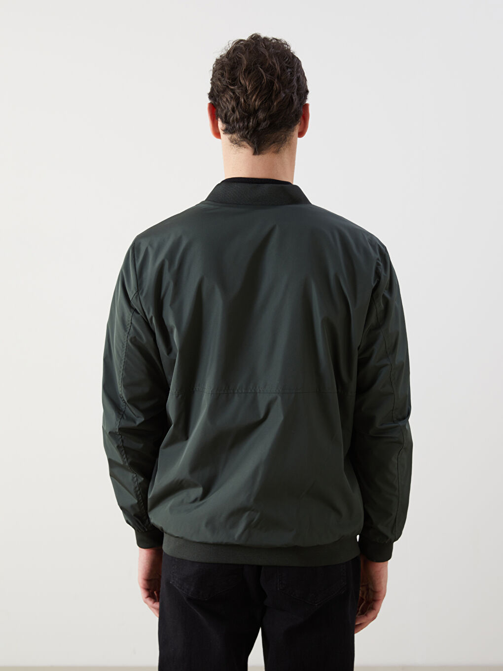 Yeşil Standart Kalıp Uzun Kollu Erkek Ceket-4