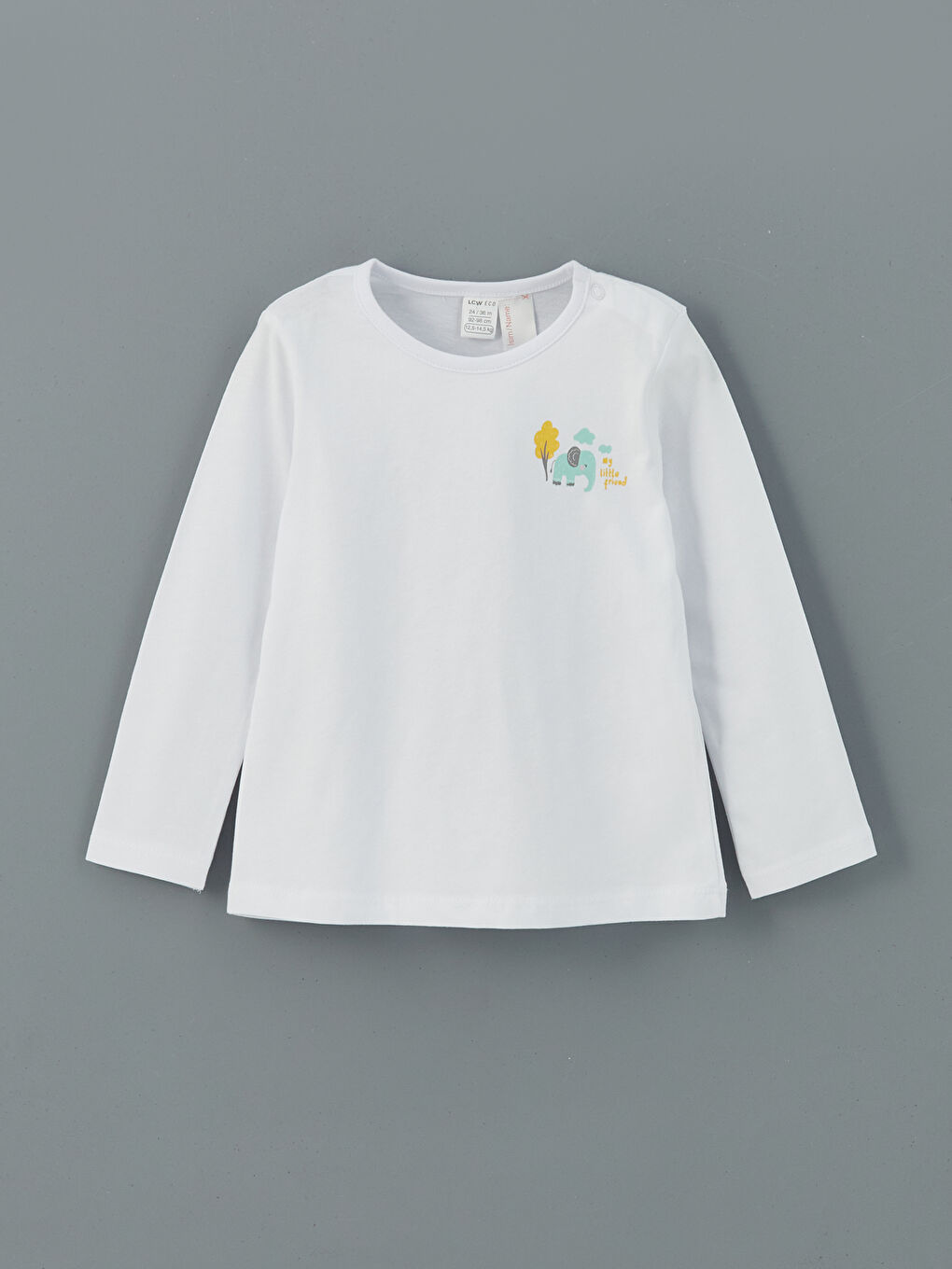 Crew Neck Printed Girls Pajama Set -S5LM64Z1-G5J