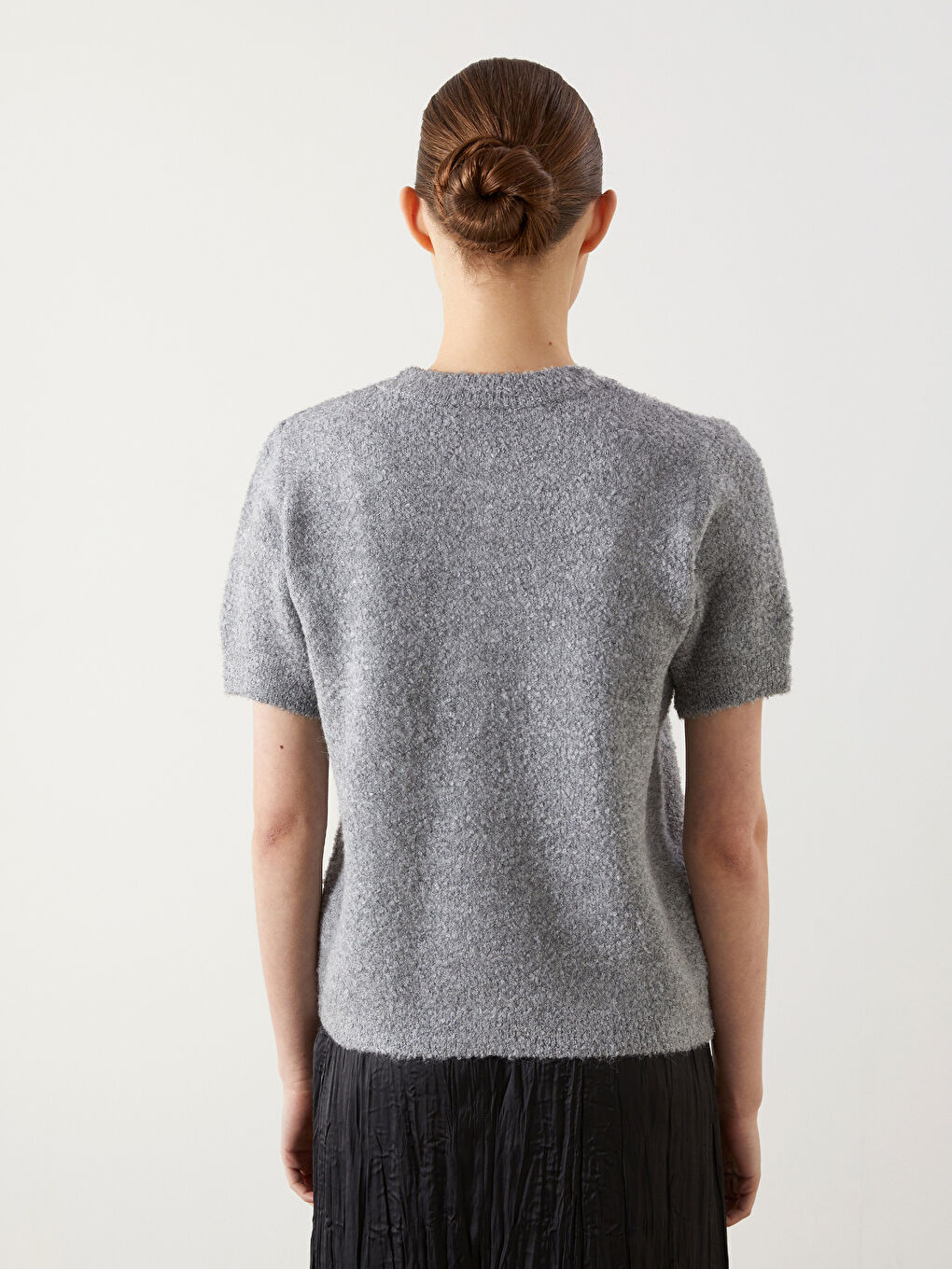 Crew Neck Women's Knitwear Cardigan -S5LM66Z8-YQ1