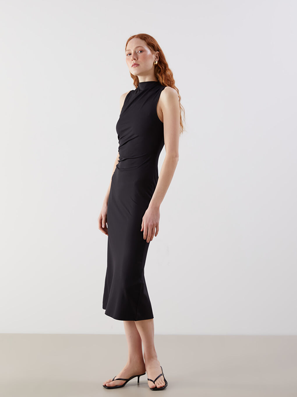 High Neck Women Dress -S5LM74Z8-CVL