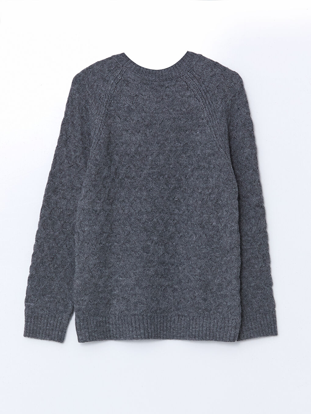 Crew Neck Beaded Women’S Knit Sweater -S5LM89Z8-D7H