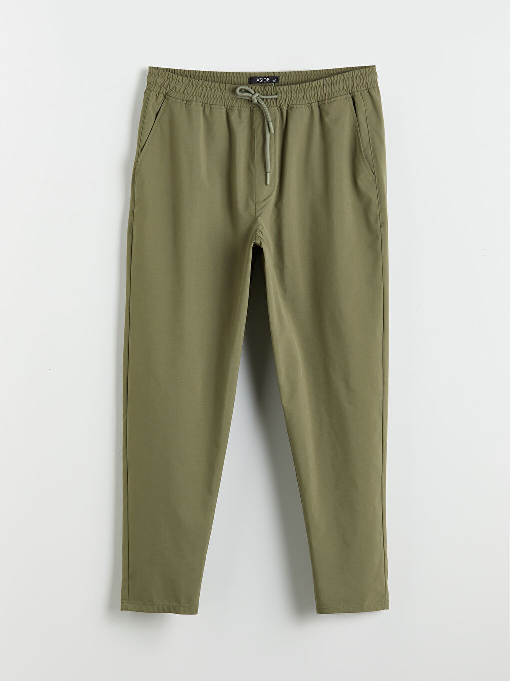 Haki Standart Kalıp Gabardin Erkek Pantolon-4