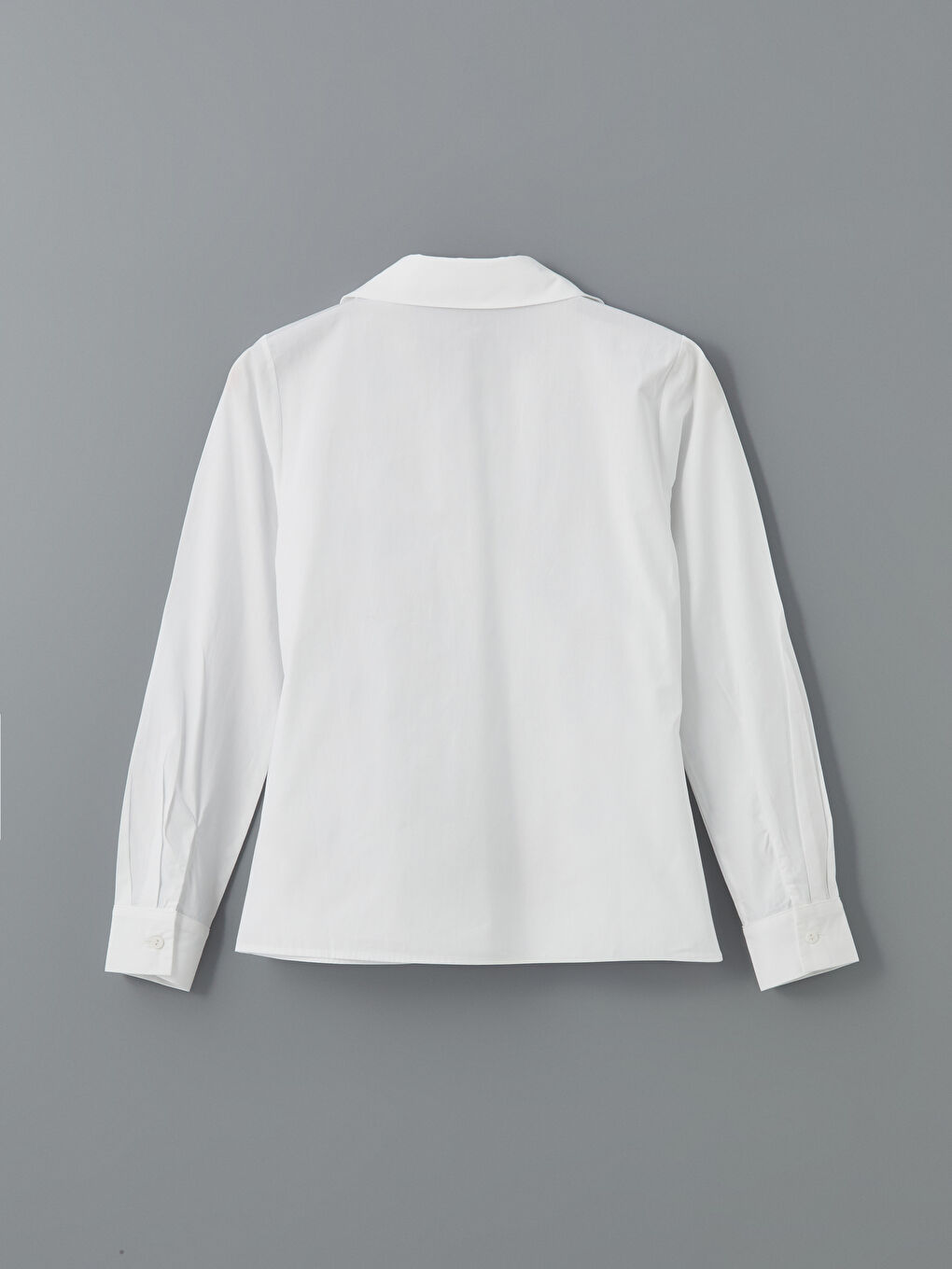 LCWAIKIKI Classic Beyaz Regular Fit Poplin Kadın Gömlek - 5