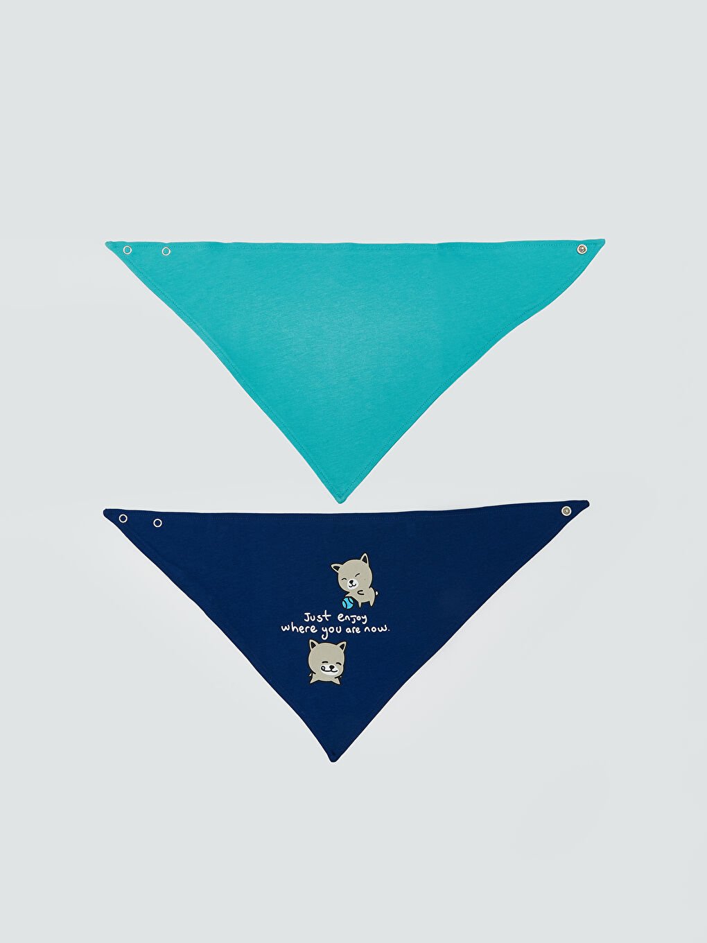 Baskılı Erkek Bebek Mama Önlüğü 2'li-1