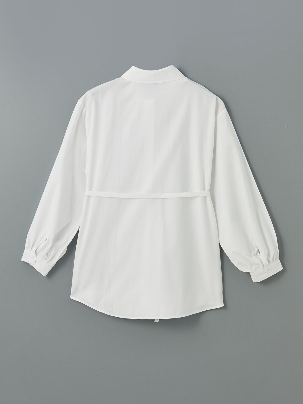 LCW Modest Ekru Oversize Poplin Kadın Gömlek Tunik - 5