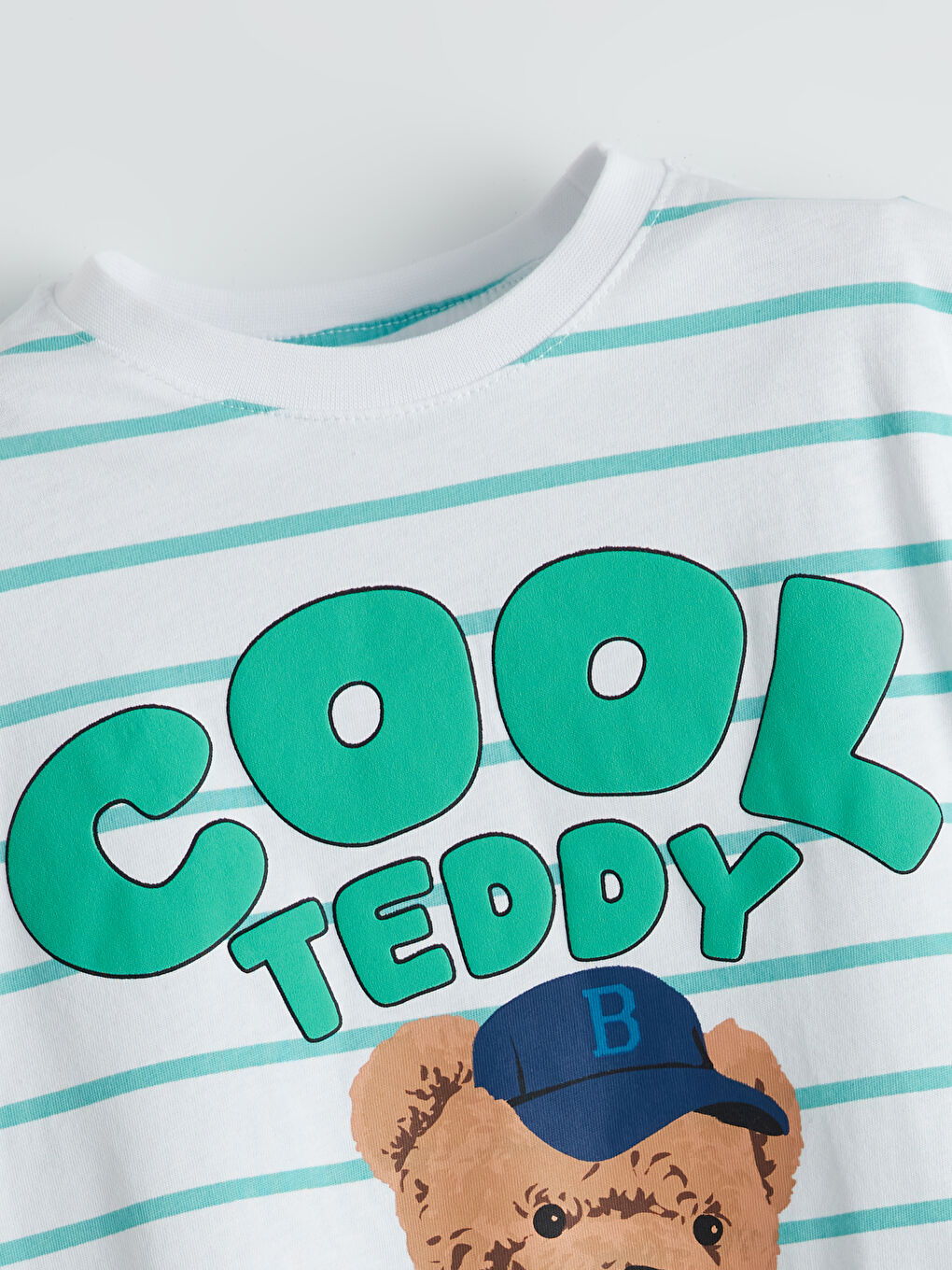 Crew Neck Teddy Bear Print Boy’S Pajama Set -S5LN86Z1-LU7