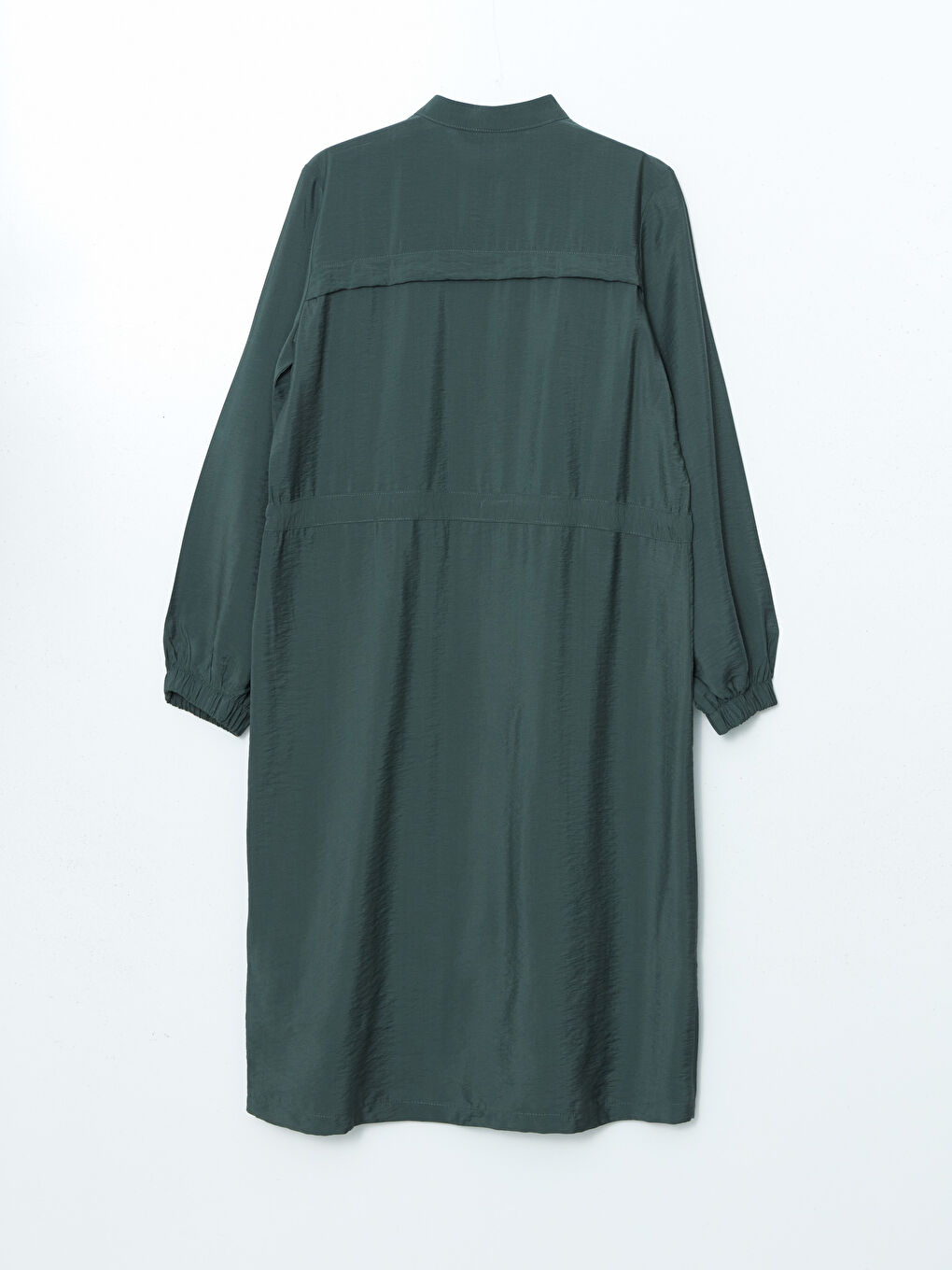 LCW Modest Yeşil Hakim Yaka Kadın Gömlek Tunik - 5
