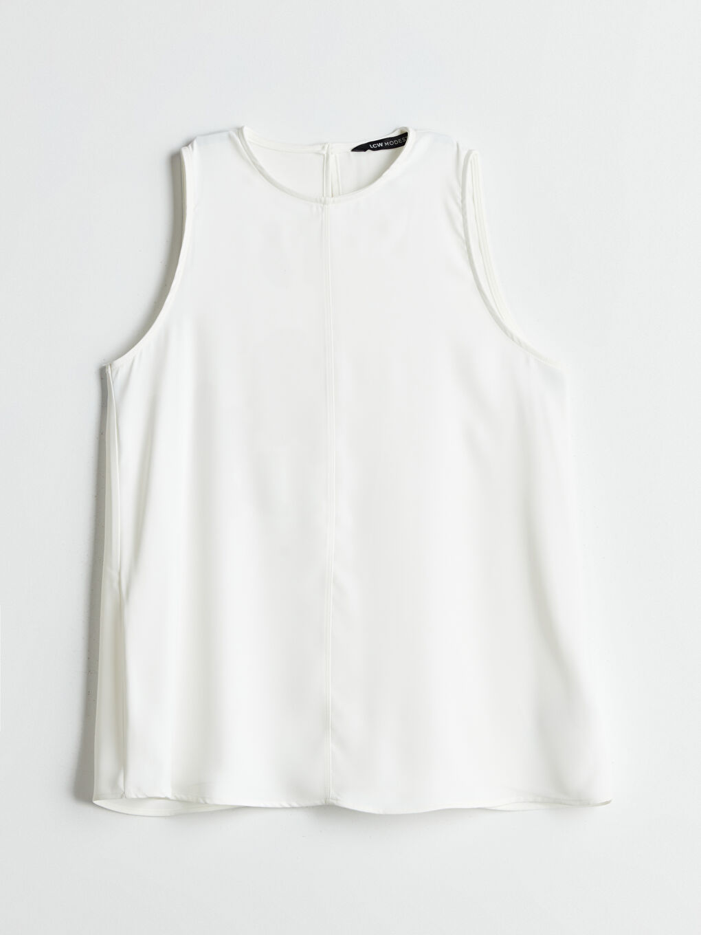 Ekru Bisiklet Yaka Kadın Bluz-4