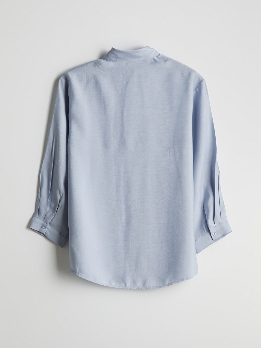 Mavi Taşlı Oversize Kadın Gömlek Tunik-5