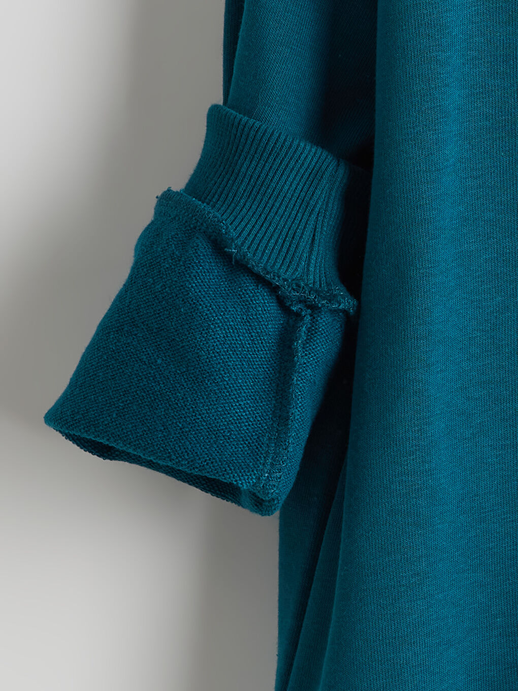 Petrol Bisiklet Yaka Baskılı Erkek Çocuk Sweatshirt-2