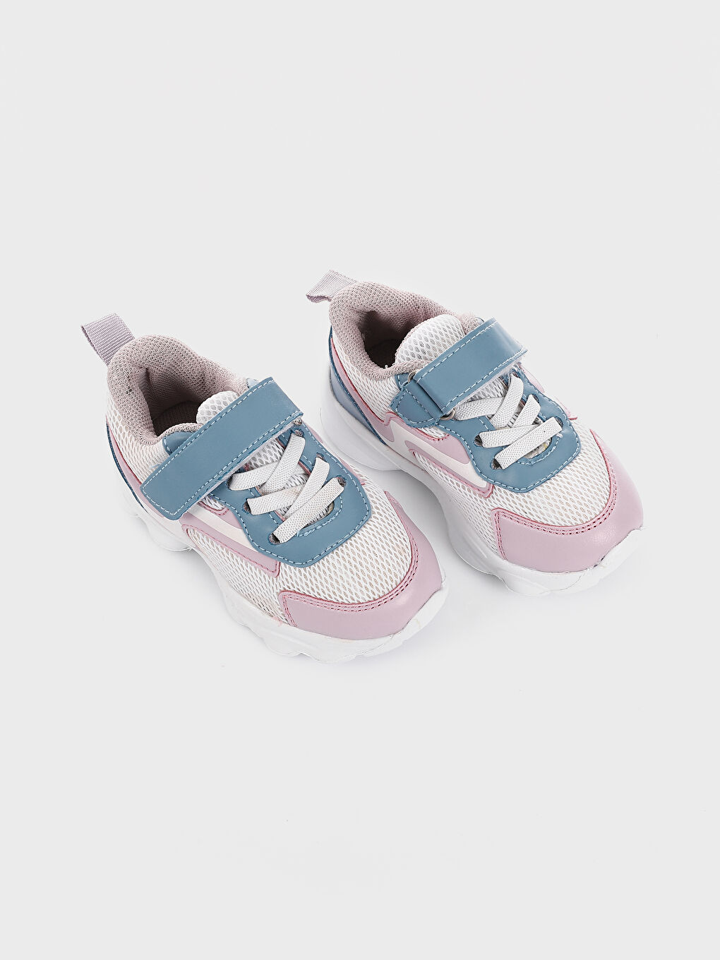 Baby Girls' Sneakers with Laces & Hook-and-Loop -S5LP18Z1-FDU