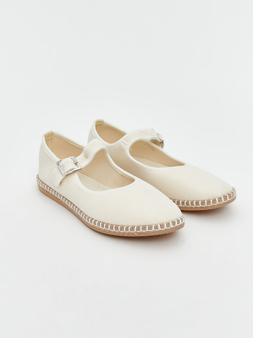 Bej Hasır Tabanlı Kadın Babet