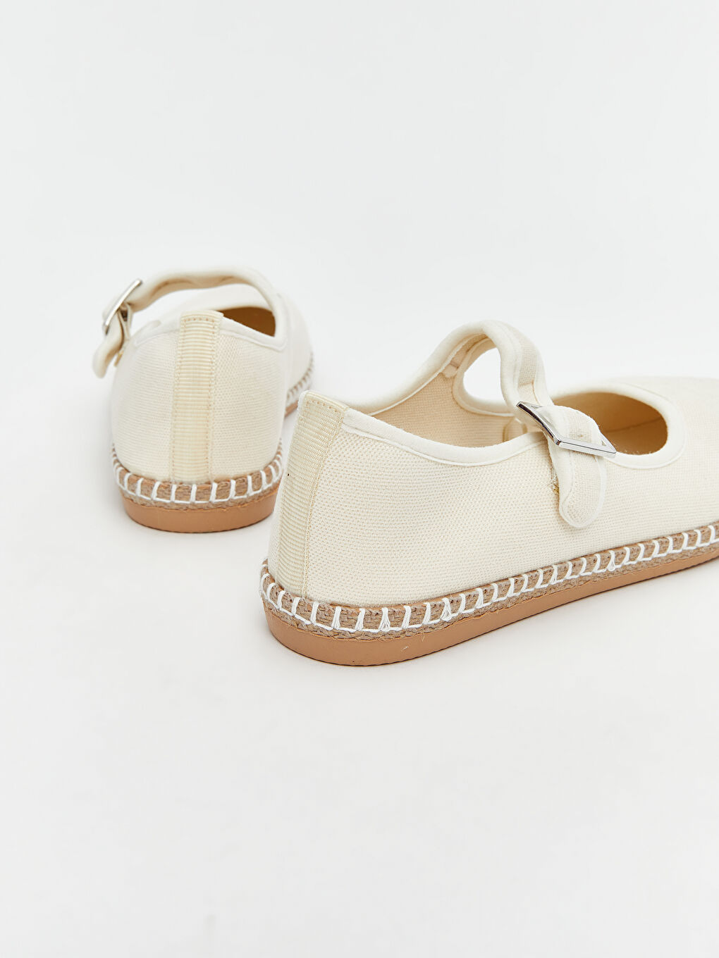 Bej Hasır Tabanlı Kadın Babet-4