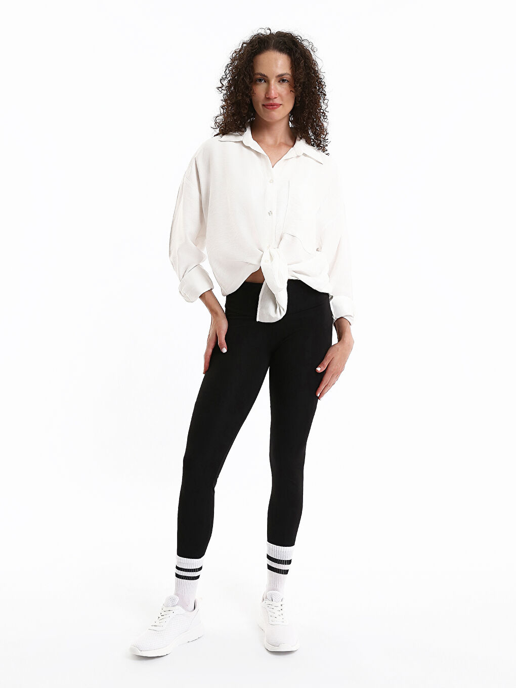 Loose Fit Long Sleeve Women's Shirt-1