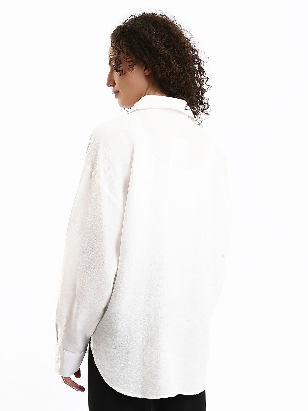 Loose Fit Long Sleeve Women's Shirt-4