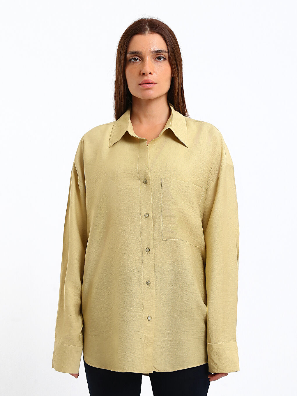 Chemise à Manches Longues Coupe Ample pour Femmes