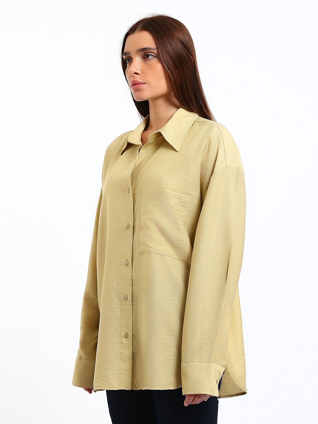 Chemise à Manches Longues Coupe Ample pour Femmes-3