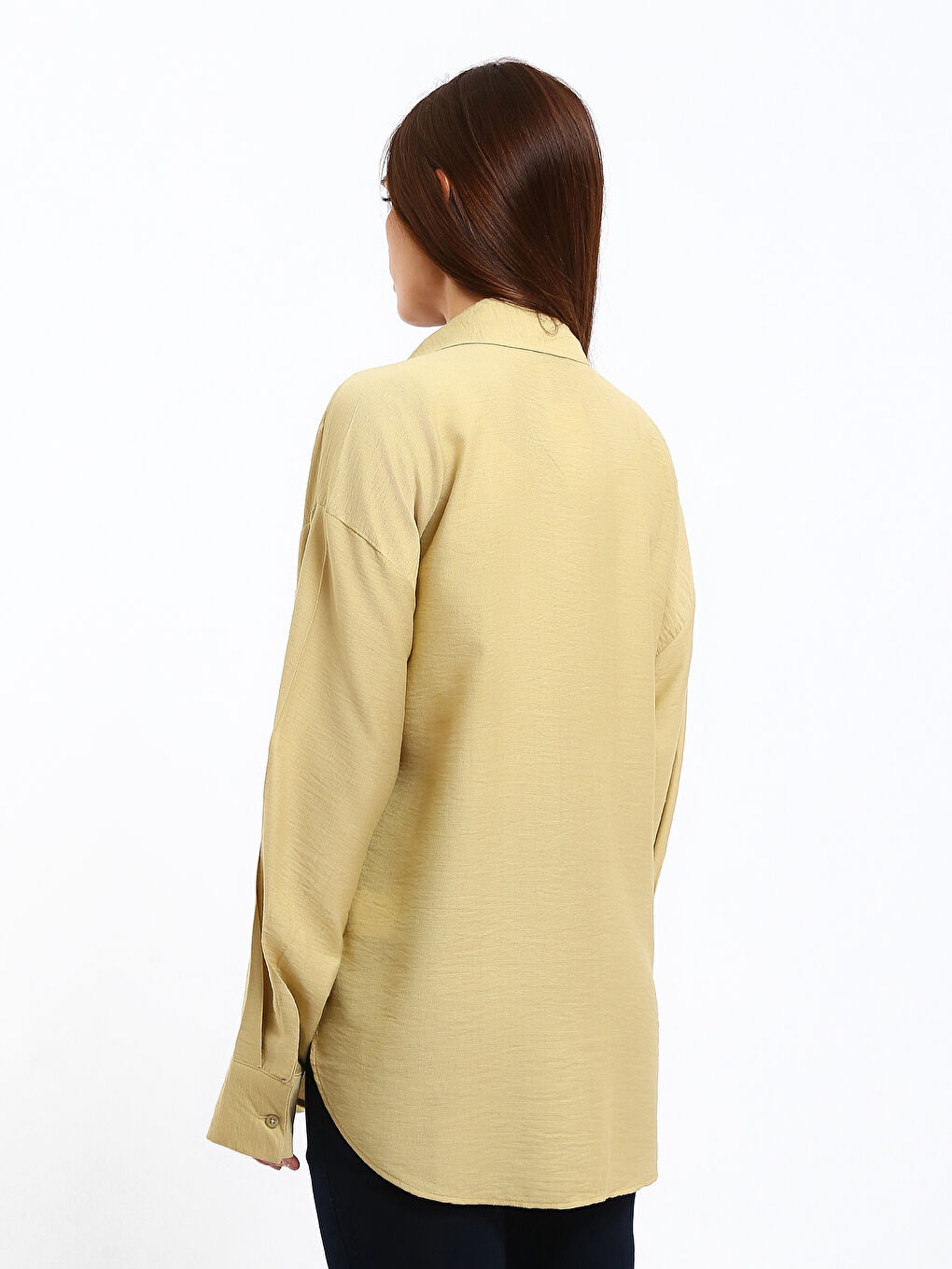 Chemise à Manches Longues Coupe Ample pour Femmes-4