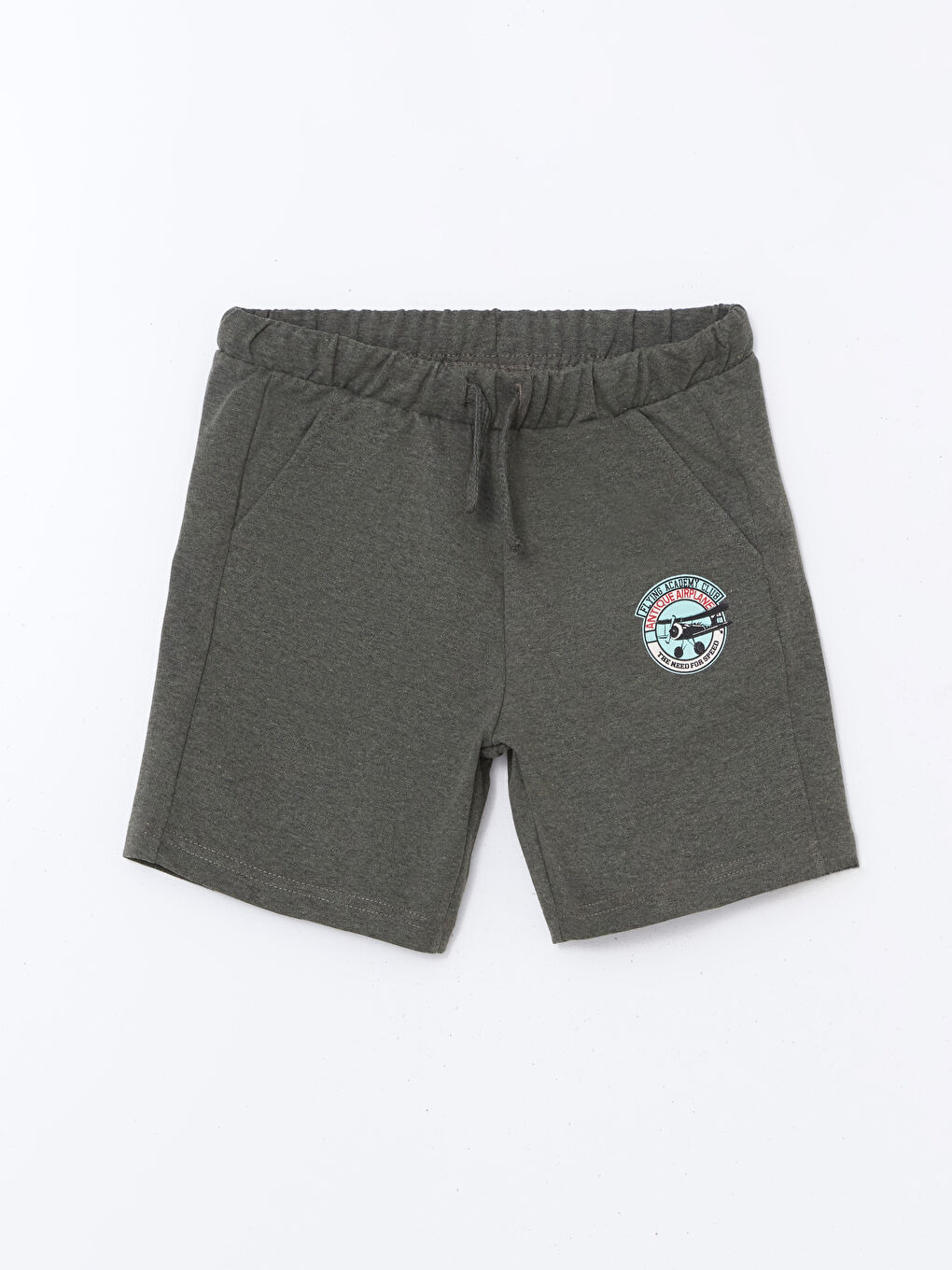 Haki Beli Lastikli Erkek Çocuk Şort