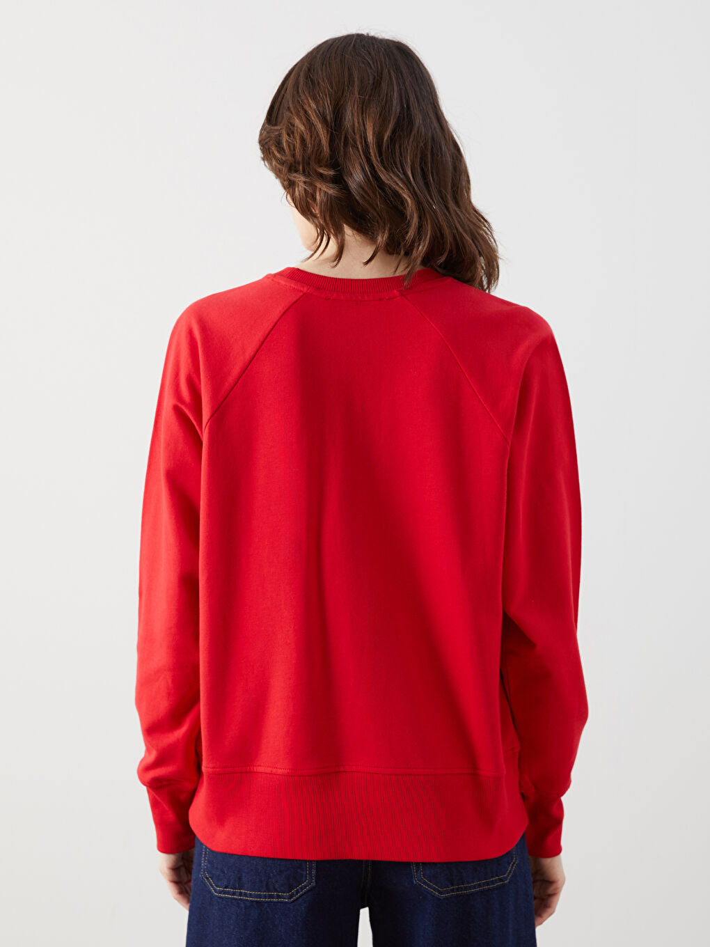 Crew Neck Oversize Women's Sweatshirt -S5LP71Z8-HPM
