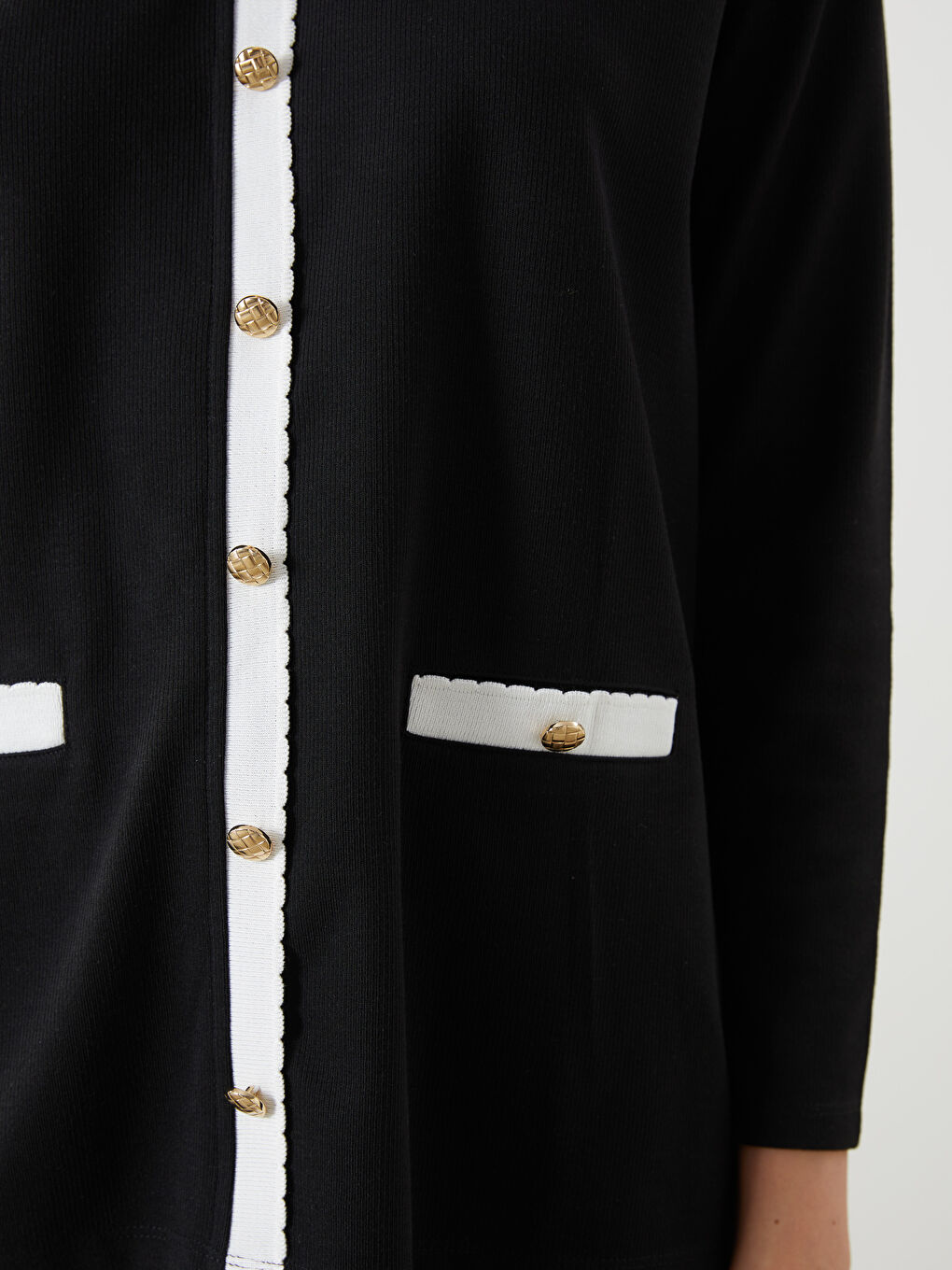 Siyah Bisiklet Yaka Kadın Tunik-2