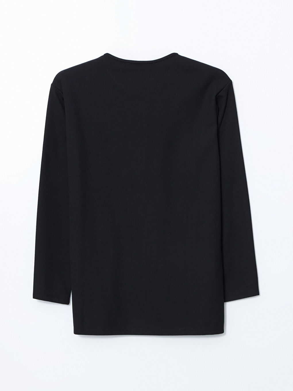 Siyah Bisiklet Yaka Kadın Tunik-5