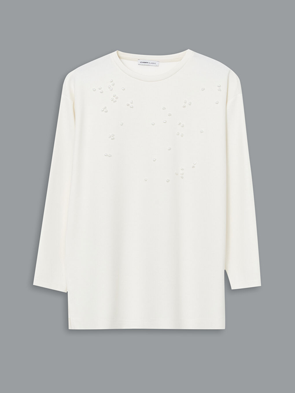 Crew Neck Stone Women'S Tunic -S5LP76Z8-FDH