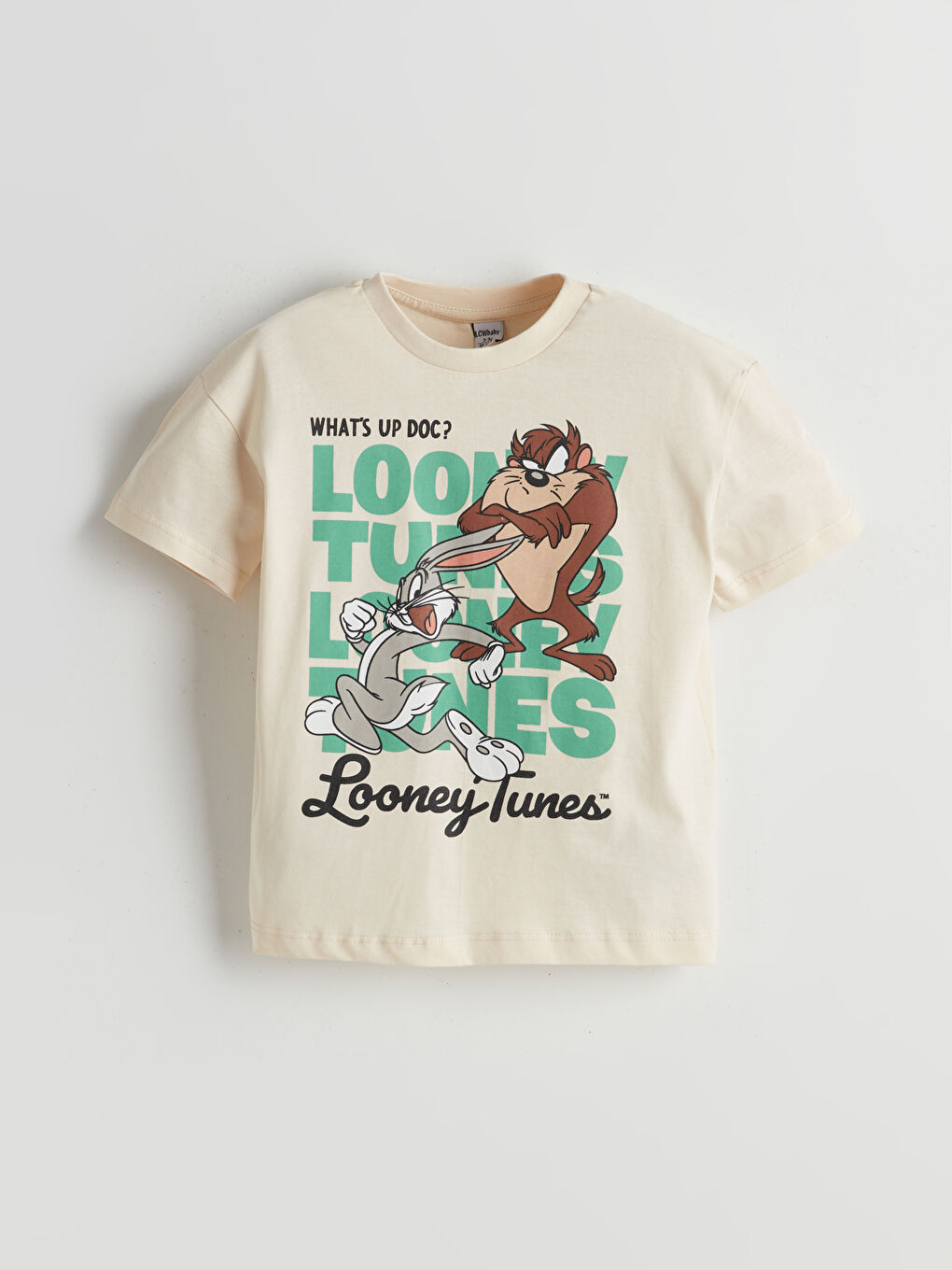 Crew Neck Looney Tunes Printed Boys' T-Shirt