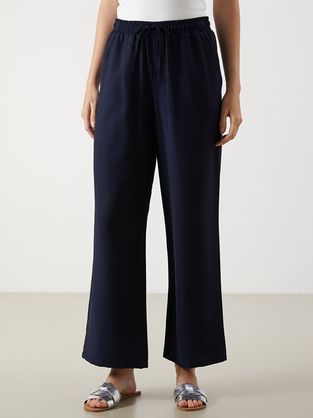 Elasticated Waist Women's Trousers -S5LQ20Z8-CS0
