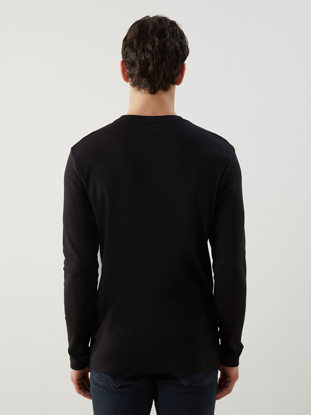 Crew Neck Long Sleeve Printed Men's Sweatshirt -S5LQ39Z8-CVL
