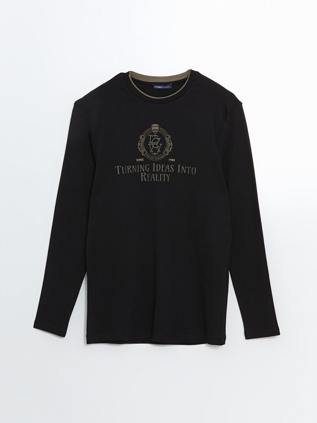 Crew Neck Long Sleeve Printed Men's Sweatshirt -S5LQ39Z8-CVL