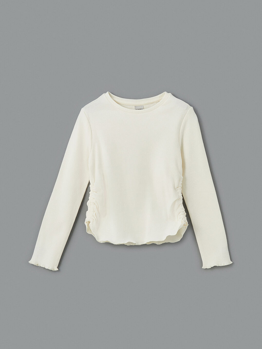 Crew Neck Girls Crop T-Shirt -S5LQ46Z4-FDW