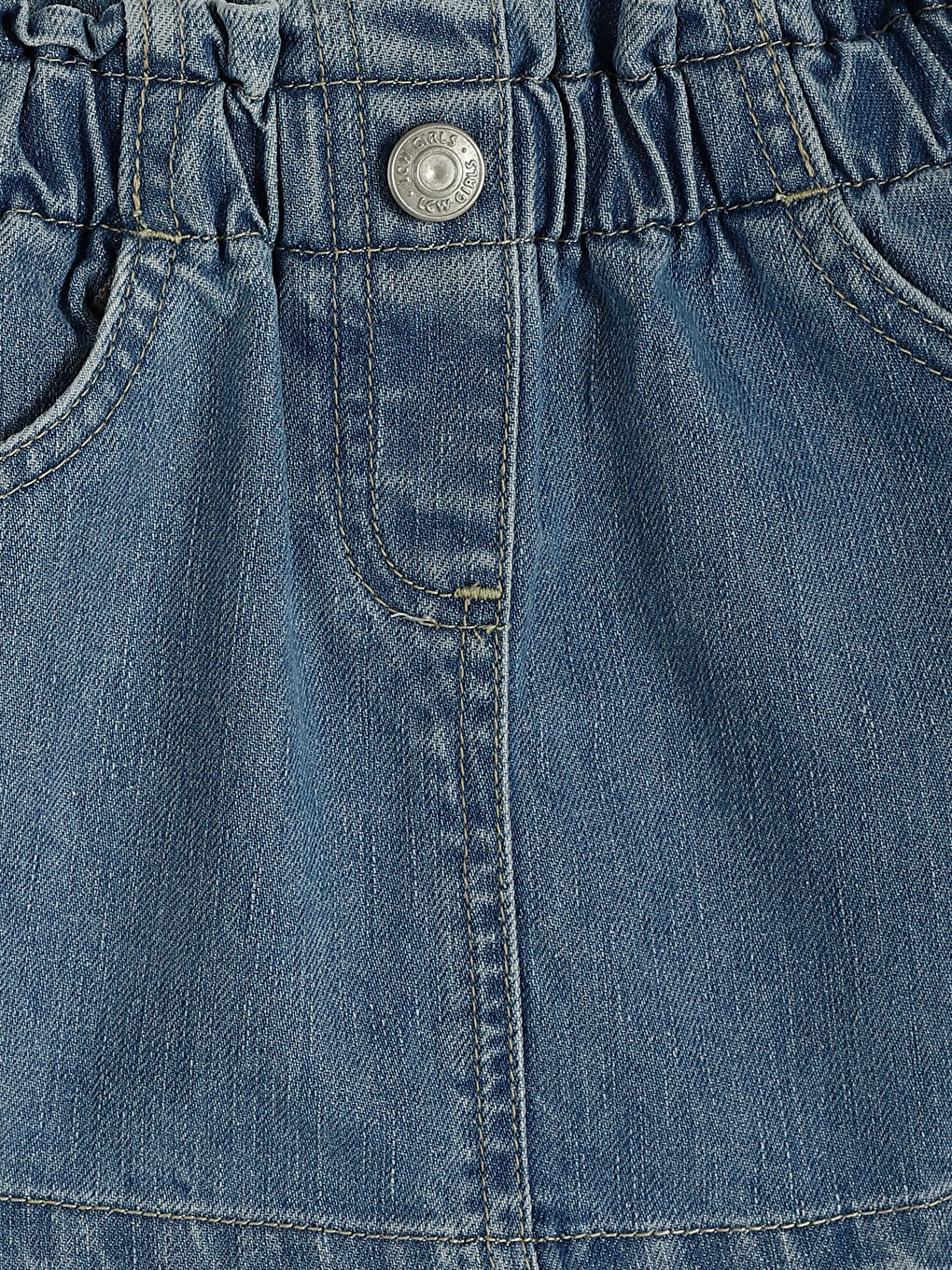 Basic Girl Jean Skirt-2