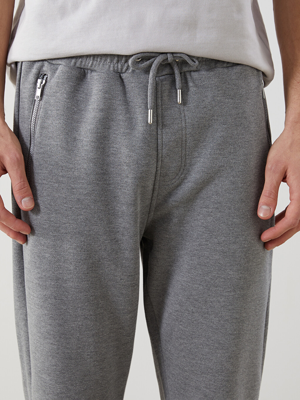 Gri Standart Kalıp Erkek Jogger Eşofman Altı-5