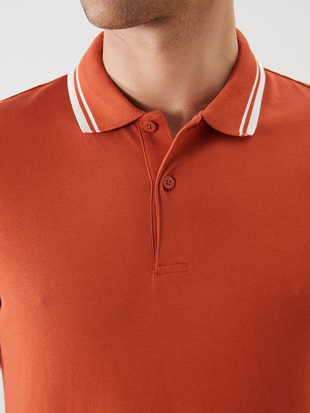 Polo Neck Short Sleeve Pique Men's T-Shirt -S5LQ62Z8-GMC