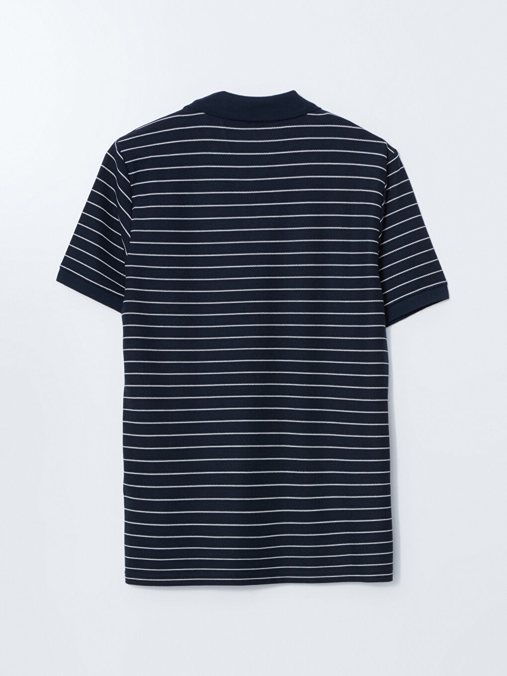 Polo Neck Short Sleeve Striped Men's T-Shirt -S5LQ64Z8-RFH