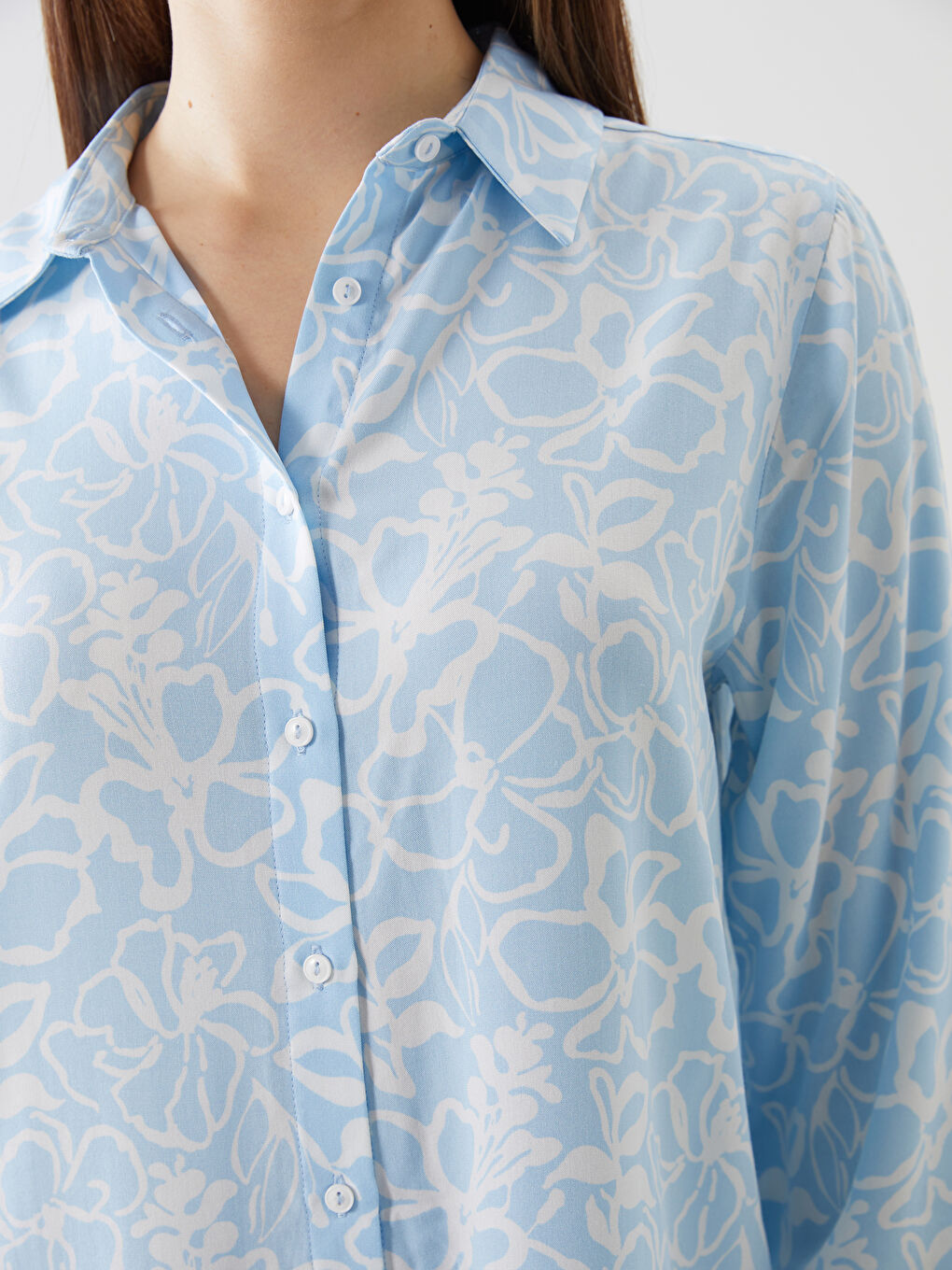 Floral Women's Shirt Tunic-2