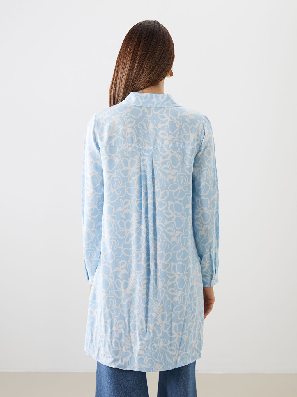 Floral Women's Shirt Tunic-3