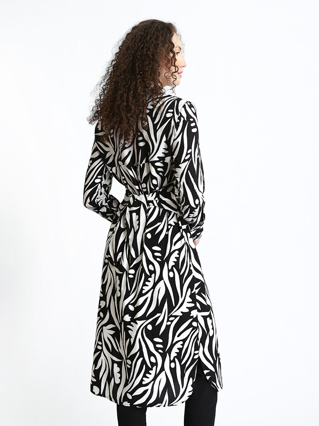 Patterned Women's Shirt Tunic-8