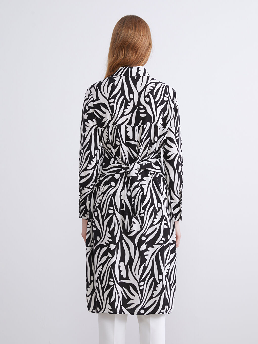 Patterned Women's Shirt Tunic-7