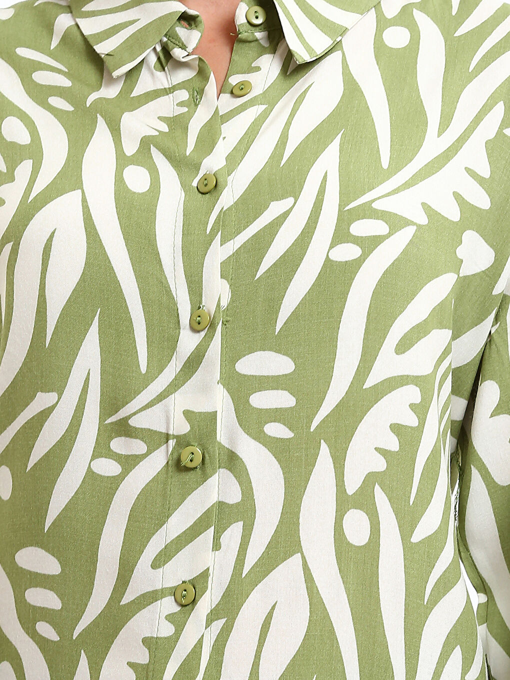 Patterned Women's Shirt Tunic-2