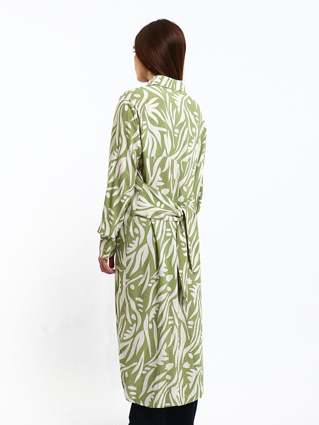 Patterned Women's Shirt Tunic-4