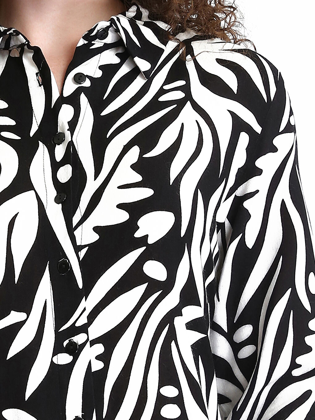 Patterned Women's Shirt Tunic-4