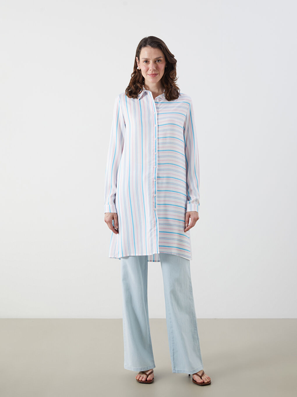 Striped Women's Shirt Tunic