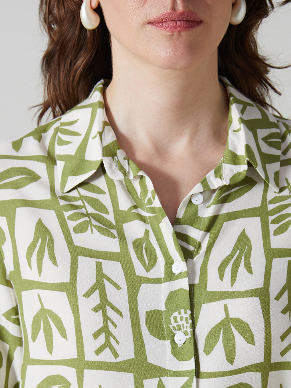 Patterned Women's Shirt Tunic-2