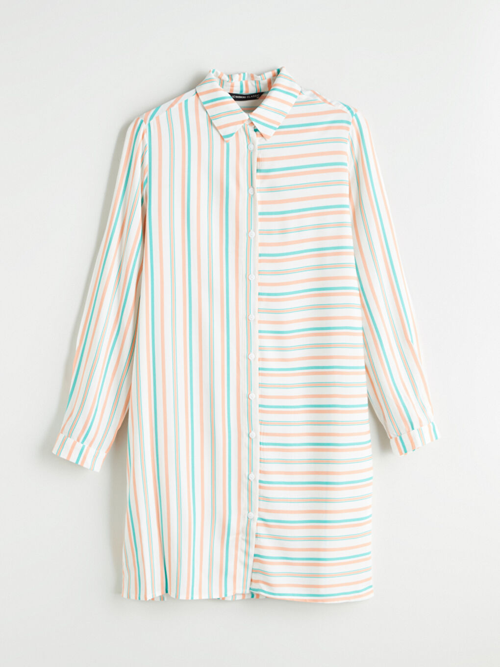 Striped Women's Shirt Tunic-4